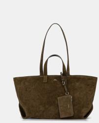 APC A. P. C. shopper női velúrbőr LE DRUMMER - zöld Univerzális méret