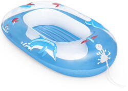 Bestway Gumimatrac, BESTWAY, kék, delfin mintával, felfújható, 102 x 69 cm (34037-05)