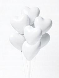  Fólia lufi szett szív fehér 8 db-os