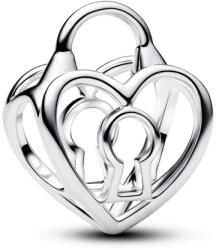 Pandora Áttört szív lakat charm - 794358C00 (794358C00)