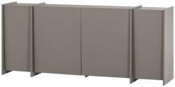 WOOOD Сив скрин от декор от ясен 200x85x44 cm Brock - WOOOD (377893-WG)