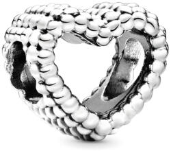 Pandora Moments Gyöngyös szív ezüst charm (797516)