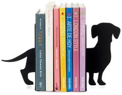 Balvi Könyvtámasz Kutya Tacskó fekete bakelit CD határoló tartó (27564)