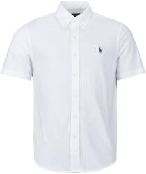 Ralph Lauren Cămăsi mânecă scurtă Bărbați CHEMISE AJUSTEE EN POLO FEATHERWEIGHT Polo Ralph Lauren Alb EU M