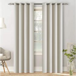  Fehér-krém színű függöny OXFORD 140x250 cm Felfüggesztés: Hullámos sínszalag