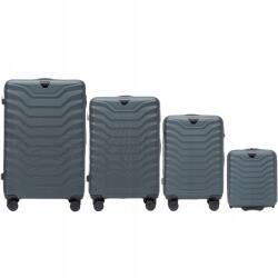 Wings 4 darabos Abs keményfalú, 4 kerekes utazóbőrönd szett (PEA01-4KPL16-D.GREE)