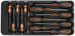 NEO TOOLS Műszerész, Precíziós Csavarhúzó készlet, PZ, TORX, 12db, műhelykocsitálcával (84-247) - getitnow