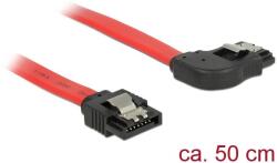 Delock 6 Gb/s sebességet biztosító SATA-kábel egyenes > jobbra néző SATA 0, 5m (83969) (DE83969) (DE83969)