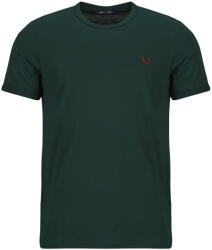 Fred Perry Tricouri mânecă scurtă Bărbați RINGER T-SHIRT Fred Perry verde EU XL