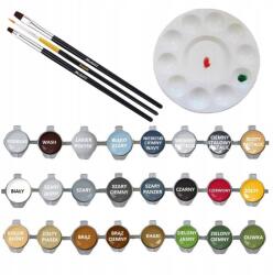  Akrilfesték készlet repülőgépek, tankok festéséhez alapozó, lakk (5903853501937)