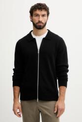 Lindbergh gyapjú kardigán - fekete XL - answear - 23 090 Ft