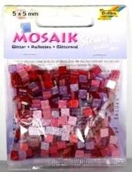  Mozaik Csillámos Kavicsok 5X5MM Rózsaszín (ATE-9709-708536)