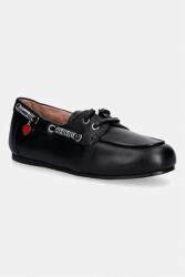 Love Moschino bőr mokaszin - fekete Női 41 - answear - 47 990 Ft