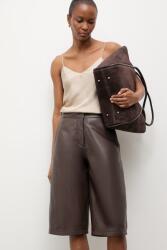 Answear. LAB női bőr alsó MADDIE Unscripted kollekció - barna XL