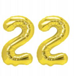  Szám alakú lufi szett 22 arany 100cm