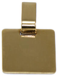 Ékszershop Szögletes gravírozható arany medál (1228472)