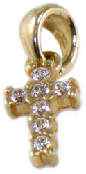 Ékszershop Köves kereszt arany medál (1330648)