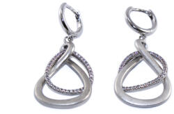 Ékszershop Köves matt ezüst fülbevaló (2163855)