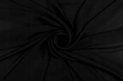  Chiffon Szövet Sima Fekete (2F10-20112)