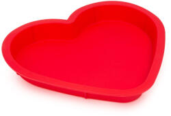  Szilikon szív alakú sütőforma - piros (GL57521B)