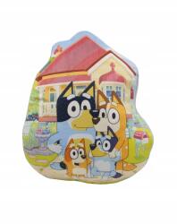 Halantex Bluey: A család - Bársonyos anyagú formapárna, 40 cm (BY-3212SC) - allegro