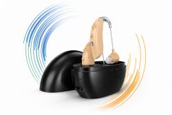  Újratölthető fülbe helyezhető digitális hangosító eszköz zajcsökkentéssel, dupla töltőtokkal - MIN2011