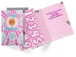 kukartka DK-1306 Születésnapi Képeslap (cserélhető Számok, Disco Gömbök, Női)