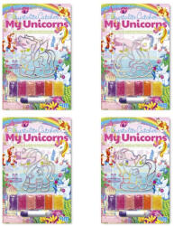 4M Set creativ pentru realizarea unei imagini cu cristale - unicorn, în mai multe variante, 1 buc (036155-43982)