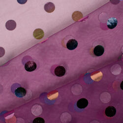 Takoy Tüll szivárványos pöttyökkel amarant