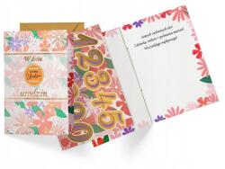 kukartka Születésnapi Bérlet (cserélhető Számok, virágok, női) DK-1309