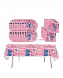 Shein Rózsaszín Szalvéta Tányér És Asztalterítő Szett__-