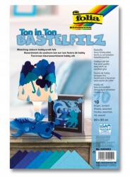 Folia Dekorációs filc 20x30cm 10 lap Mix Kék (FO 5204-93)