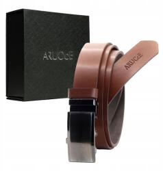 Arucce Öv Férfi Barna Öltönyhöz 120 Bőr Csat Automata Természetes Bőr (AMB-217)