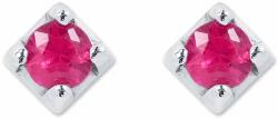 White & Black Rubin fülbevaló, négykarmos - fehérarany - 0, 2 karát (AU12841)