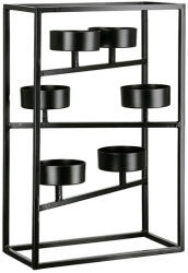  6 részes asztali kovácsoltvas mécsestartó