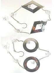  Dekor girland fém grafikai - 100 cm