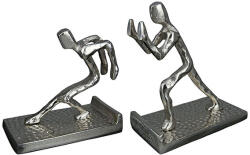  Antikolt hatású ezüst színű alumínium könyvtámasz 2 részes