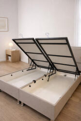 Livora Livora Lotus Natur Ágyneműtartós Ágykeret - 180x200 cm - Beige