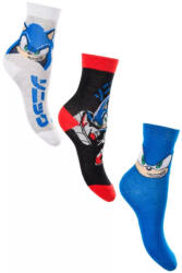 Sega Sonic a sündisznó gyerek bokazokni 3 pár/csomag 23-34 Nr4