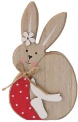  Figurina iepuras+ou lemn pentru decoratiuni Paste (065937)