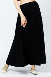 Pierino Fusta lunga in A, din tricot de bumbac, neagra Talie unica