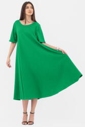 Pierino Rochie lunga A-line verde crud, din tricot de bumbac Talie unica