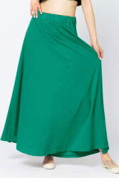 Pierino Fusta lunga in A, din tricot de bumbac, verde Talie unica