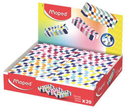 Maped Radír display, kockamintás, MAPED „Checkerboards, vegyes minták (IMA123501) - onlinepapirbolt