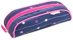 Belmil Tolltartó, henger alakú, cippzáras, BELMIL "Simple Hearts", rózsaszín szív