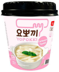 Yopokki Young Poong Yopokki Carbonara ízű instant tteokbokki poharas - 120g