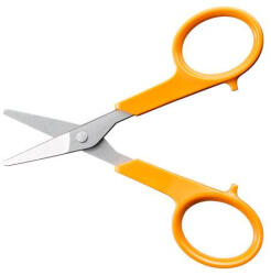 Fiskars Olló, körömvágó, 10 cm, egyenes, FISKARS "Classic", narancssárga