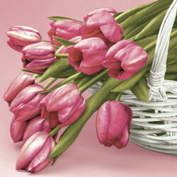  Tulipán Falling szalvéta 20 db-os 33x33 cm (PKK055360) - eking