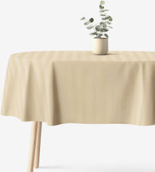 Goldea ovális ünnepi damaszt terítő - arany csíkos 120 x 200 cm