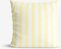 Goldea pamut párnahuzat - sárga csíkos 45 x 45 cm